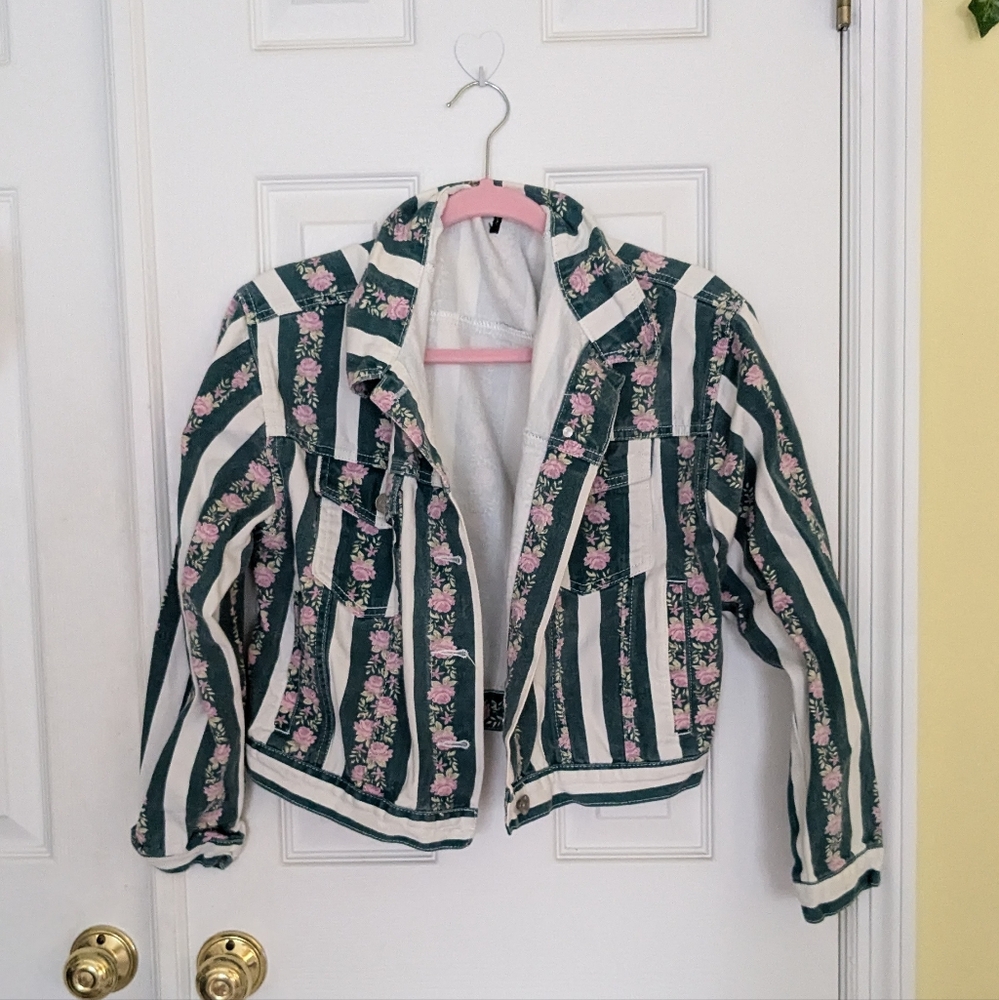 Floral Denim Jacket